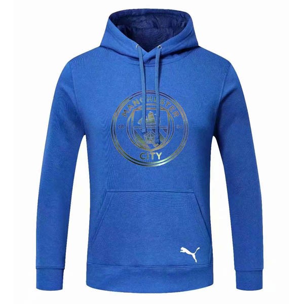 Sweat Shirt Capuche Manchester City 2020-21 Bleu Marine